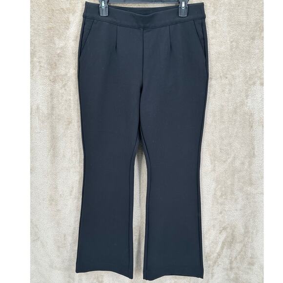 Soft Surroundings Pants Women Medium Black Ponte Bootcut Stretch Work Minimalist - Picture 1 of 7